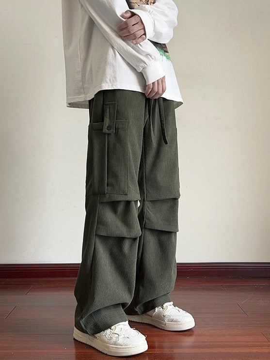 Emerald Velvet Empress Work Pants