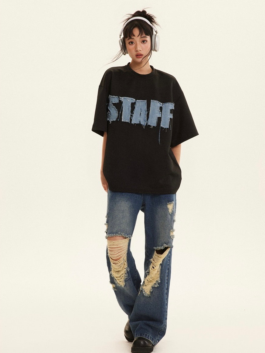 ''STAFF'' Patch T-Shirt