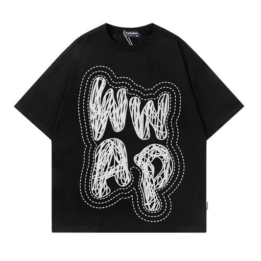 WWAP Letter Printed T-Shirt