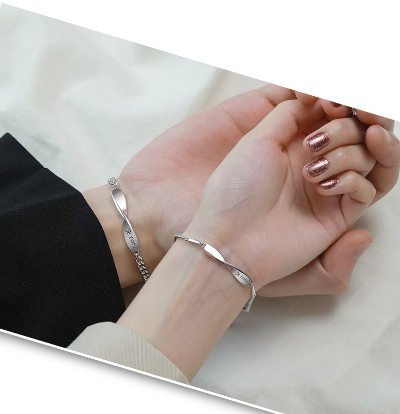 Mobius Ring Couple Bracelet