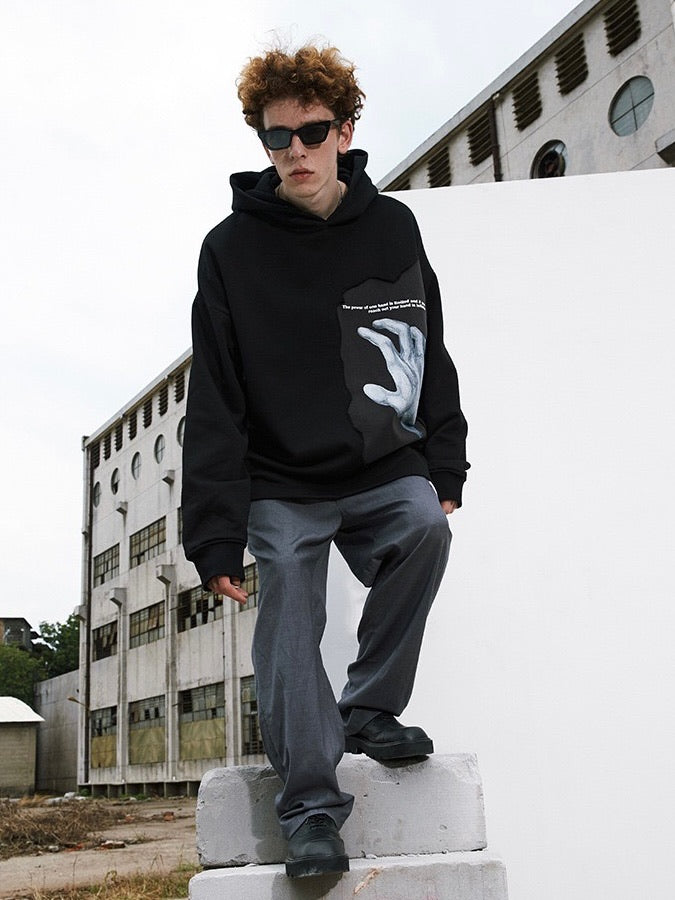 Spliced Thick Hoodie
