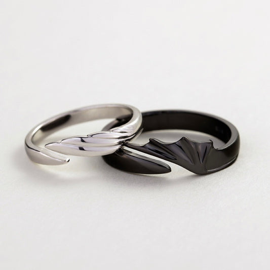 Angel Wing Couple Rings