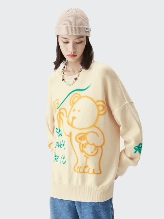 Cartoon Bear Sweater